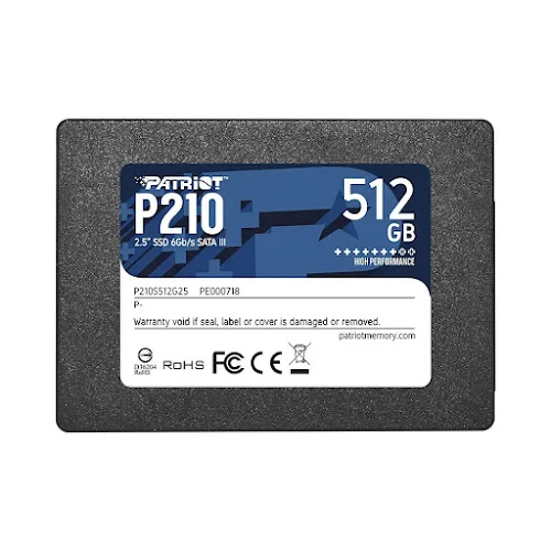 Ổ cứng gắn trong/ SSD PATRIOT P210 512GB 2.5” SATA3 P210S512G25